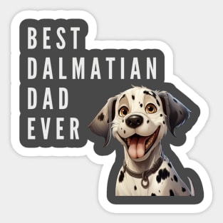 Best Dalmatian Dad Sticker